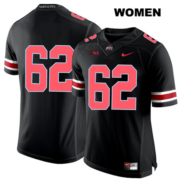 Ohio State Buckeyes Women's Brandon Pahl #62 Red Number Black Authentic Nike No Name College NCAA Stitched Football Jersey TQ19A17EU